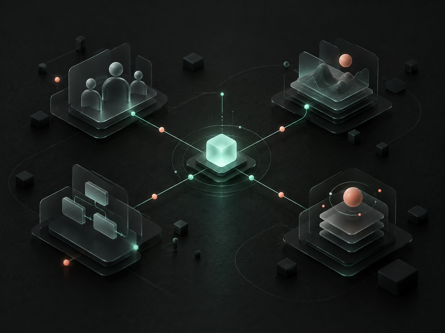 Conceptual network connecting people, context, workflow and learning